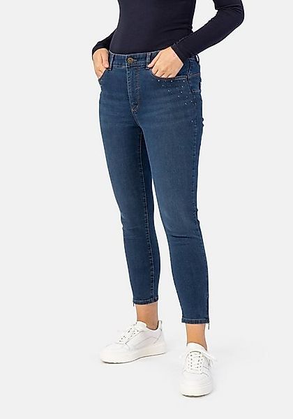 STOOKER WOMEN 5-Pocket-Jeans Rio Denim Strass Skinny Fit günstig online kaufen