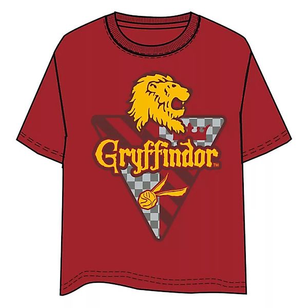 Warner Bros Harry Potter Gryffindor Kurzärmeliges T-shirt 2XL Red / Orange günstig online kaufen
