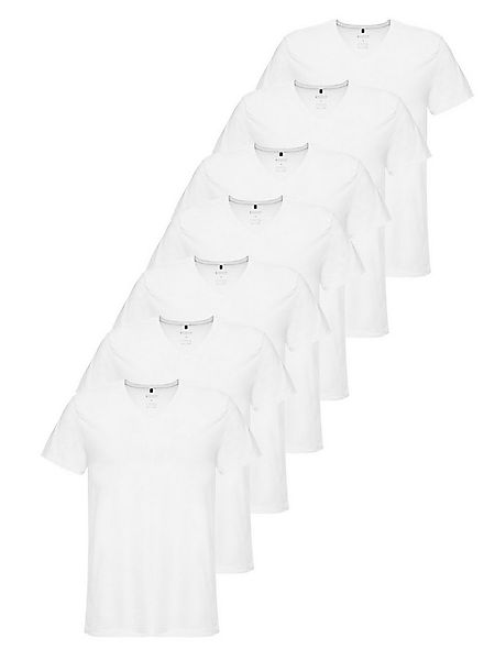 Tazzio T-Shirt E107 (Packung, 7-tlg., 7er-Pack) Herren Basic V-Ausschnitt günstig online kaufen