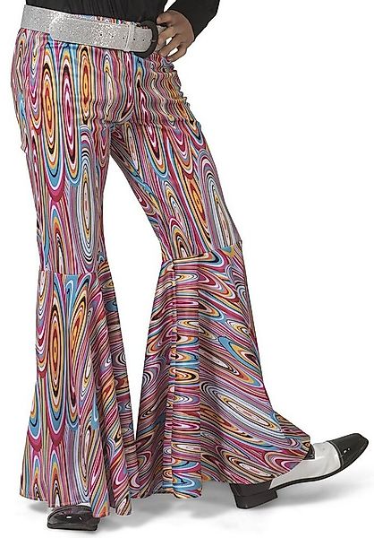 Funny Fashion Kostüm Hippie Schlaghose 'Striped' für Herren mit Kreisen günstig online kaufen