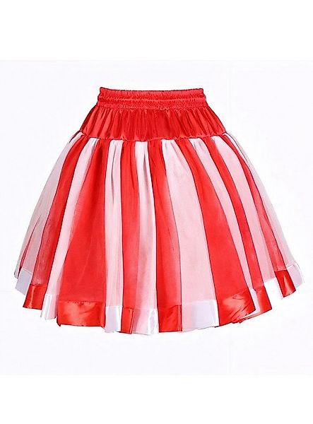 thetru Kostüm Petticoat rot-weiß - Rock Karneval Faschingskostüm, Mehrlagig günstig online kaufen