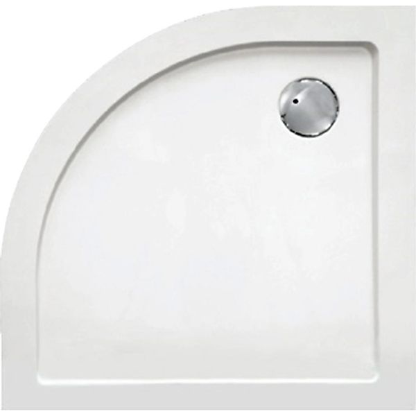 Sanotechnik Duschwanne Extraflach SMC Viertelkreis 90 cm x 90 cm Weiß günstig online kaufen