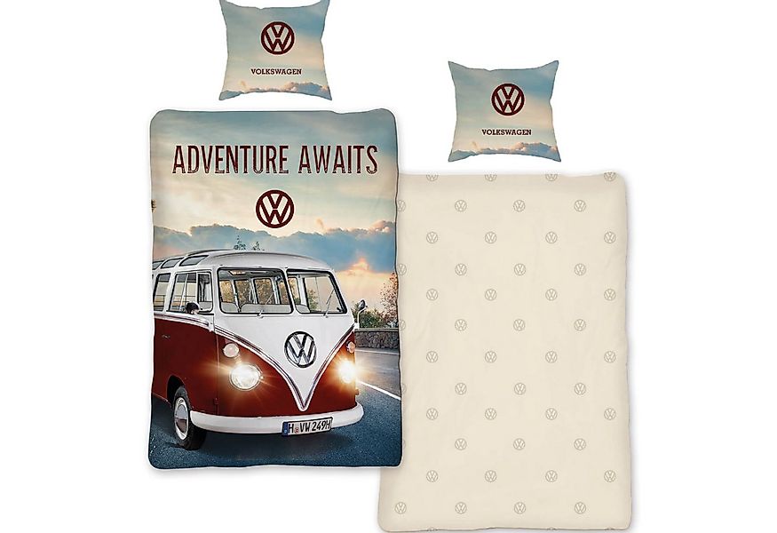SkyBrands Bettwäsche VW Bulli T1 On Tour, Renforcé, 2 teilig, Camper, Van-L günstig online kaufen
