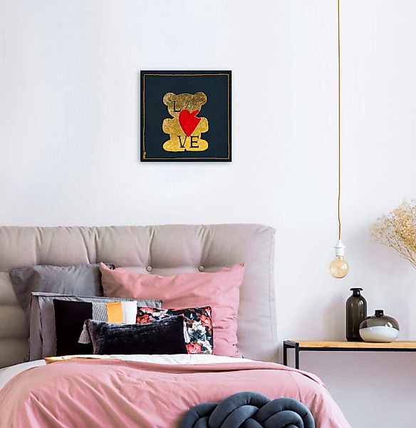 queence Leinwandbild »Bears Love«, Bär-Bären-Kunst, (1 St.), Premium-Leinwa günstig online kaufen