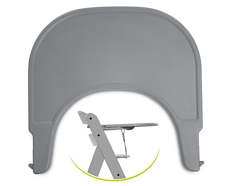 Hauck Hochstuhltablett Click Tray - Grau, Kunststoff, Einklick Essbrett & T günstig online kaufen