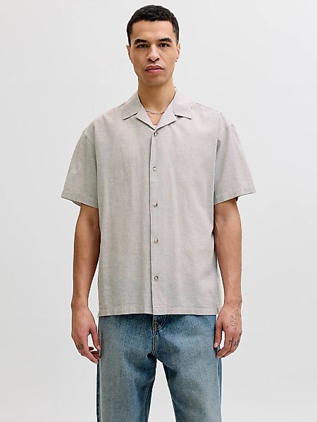 Jack & Jones Kurzarmhemd "JJESUMMER LINEN BLEND RESORT SHIRT SS SN" Baumwol günstig online kaufen