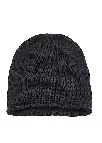 LASCANA Beanie Strickmütze Feinstrick mit Rollrand, günstig online kaufen