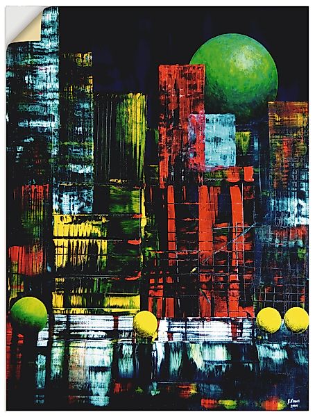 Artland Wandbild »New York abstrakt II«, Amerika, (1 St.), als Leinwandbild günstig online kaufen