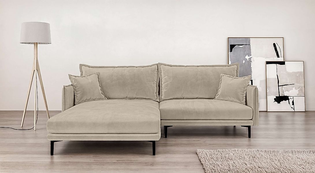 INOSIGN Ecksofa »ALEXANDRIA mit Recamiere rechts oder links bestellbar, mod günstig online kaufen