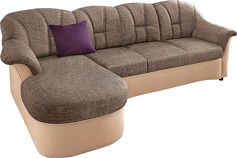 DOMO collection Ecksofa »Flores Schlafsofa, B/T/H: 233/142/86 cm, L-Form«, günstig online kaufen