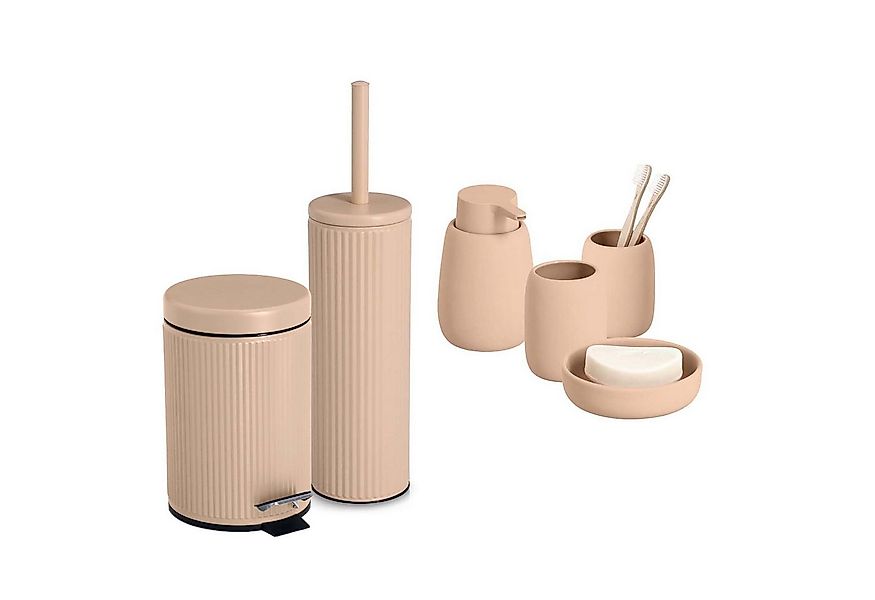 Zeller Present Badaccessoire-Set 6-teiliges Badaccessoire-Set - Keramik, Ma günstig online kaufen