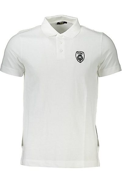 Cavalli Class Poloshirt Weißes Herren-Poloshirt mit Stickerei - Kurzarm günstig online kaufen