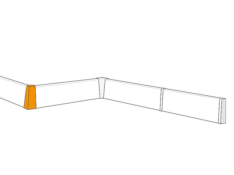 Equipped Eckprofil Equipped 1254 Außenecke Eiche 58mm günstig online kaufen
