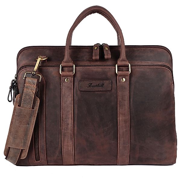Benthill Aktentasche Echt Leder Laptoptasche Notebooktasche günstig online kaufen