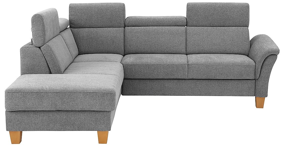 Home affaire Ecksofa "Conville L-Form" Federkern, wahlweise mit Bettfunktio günstig online kaufen