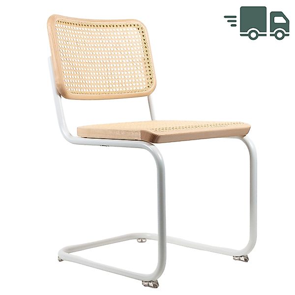 THONET S 32 V | Esche Pure Materials | Stahlrohr-Freischwinger | Gestell we günstig online kaufen