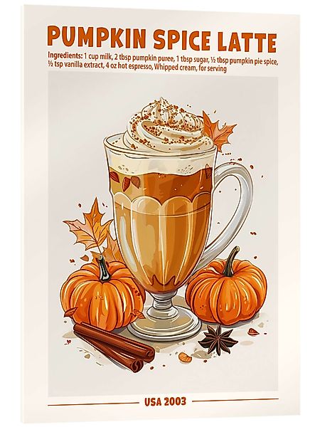 Posterlounge Wandbild Pumpkin Spice Latte, USA günstig online kaufen