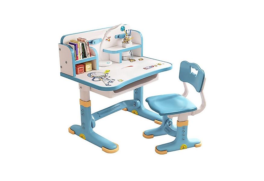 Rutaqian Kinderschreibtisch Kinderschreibtischstuhl mit Bücherständer,Höhev günstig online kaufen