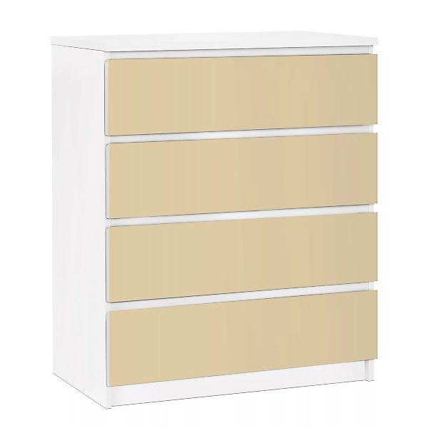 Möbelfolie für IKEA Malm Kommode 4 Schubladen Colour Light Brown günstig online kaufen
