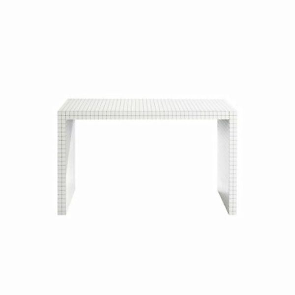 Schreibtisch Quaderna 2750 plastikmaterial weiß / 132 x 54 x H 75 cm - Supe günstig online kaufen