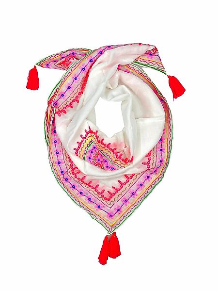 COLLEZIONE ALESSANDRO Modeschal "Ibiza" 1 Stk. tlg. bestickt mit kräftigen günstig online kaufen