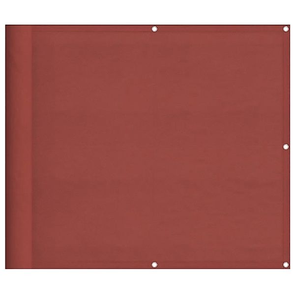 vidaXL Balkon-Sichtschutz Terrakotta 90x1000 cm 100 % Polyester-Oxford 4200 günstig online kaufen