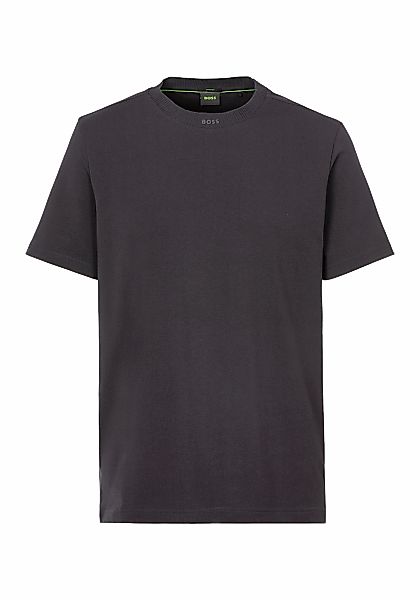 BOSS GREEN T-Shirt "Tee Rib" mit Logo am Ausschnitt günstig online kaufen