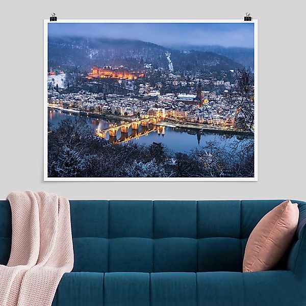 Poster Winterliches Heidelberg günstig online kaufen