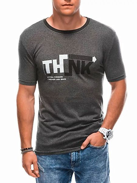 Edoti Print-Shirt T-Shirt für Männer Regular-Fit. günstig online kaufen