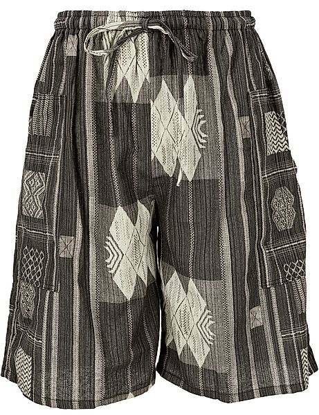 Guru-Shop Relaxhose Ethno Yogashorts, Ikat Shorts günstig online kaufen
