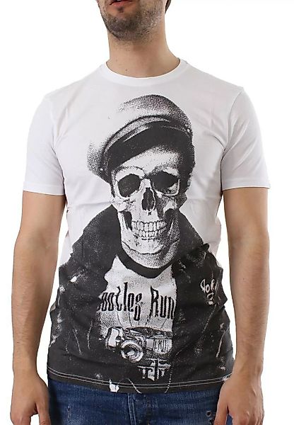 Shine T-Shirt Men 40362 Skull White günstig online kaufen