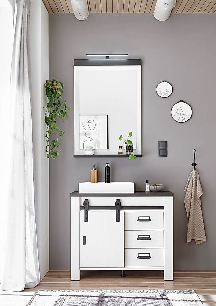 Home affaire Badmöbel-Set "SHERWOOD, Bad im modernen Design, 2-teiliges Bad günstig online kaufen