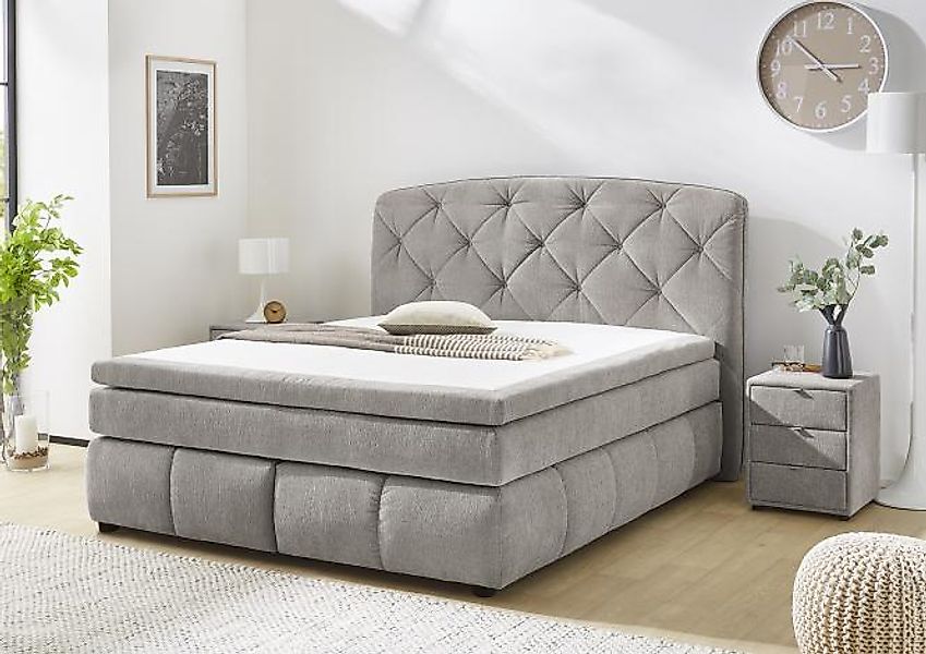 Boxspringbett MILA-MIX von Jockenhöfer 180x200cm grau günstig online kaufen