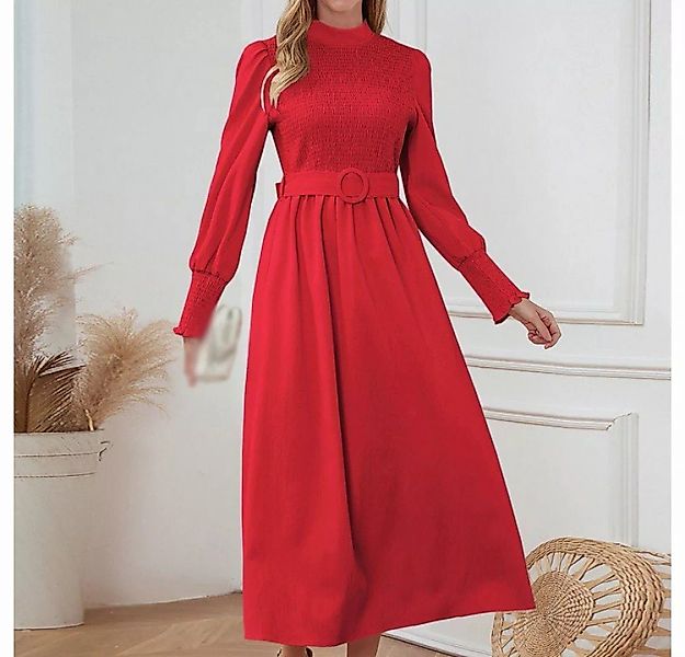 AFAZ New Trading UG Midikleid Damen A-Linien-Kleid Plisseekleid Freizeitkle günstig online kaufen