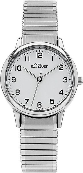 s.Oliver Quarzuhr 2038596, Armbanduhr, Damenuhr, Edelstahlarmband, Flexband günstig online kaufen