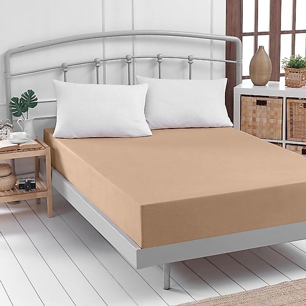 TRAUMSCHLAF Spannbettlaken Feinbiber Boxspring, Biber, Gummizug: günstig online kaufen