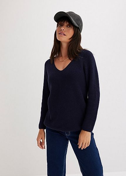 bonprix Strickpullover aus reiner Baumwolle günstig online kaufen