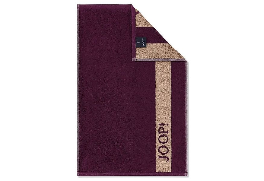 JOOP! Handtuch Gästetuch Infinity Plum 1678 83, Walkfrottier (1-St), Streif günstig online kaufen