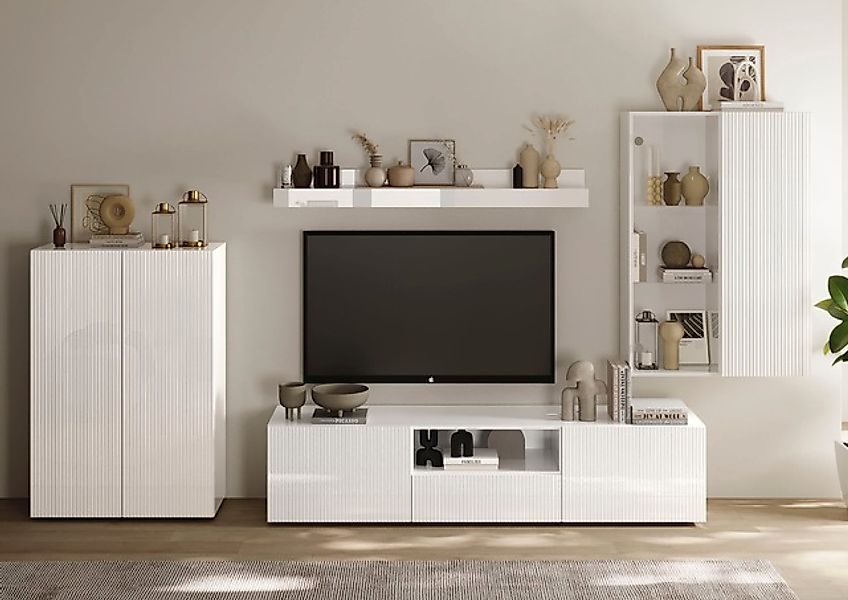 INOSIGN Wohnwand »Rio, 4tlg. Breite 300 cm, modernes, elegantes Wohnzimmer- günstig online kaufen