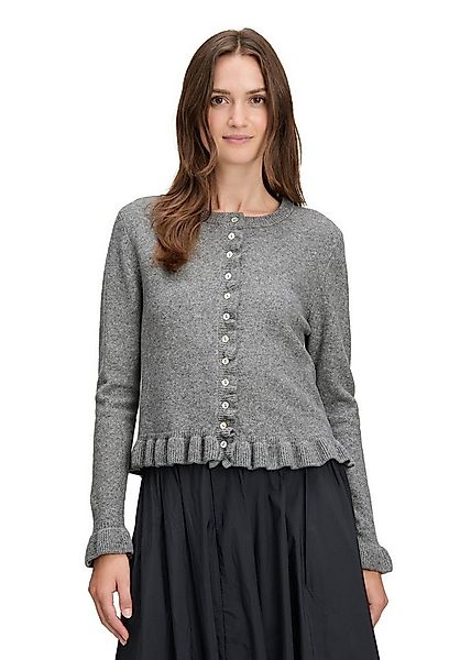 Cartoon Strickjacke Damen Cardigan mit Rüschen (1-tlg) günstig online kaufen