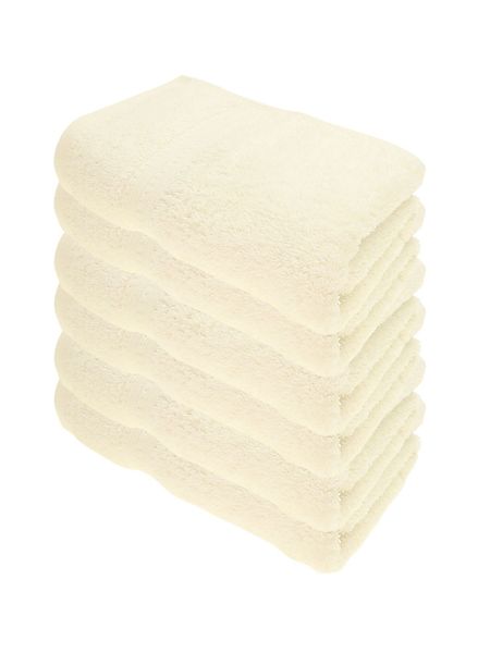 Julie Julsen Handtücher 6-Handtücher-Naturweiß, Bio-Baumwolle (6-St) günstig online kaufen
