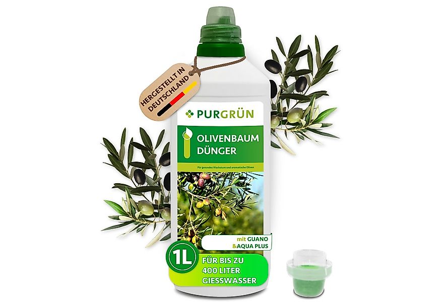 Purgrün Obstdünger Olivenbaum Dünger, NPK 8+8+6, für gesunde Oliven, 1L, Fl günstig online kaufen