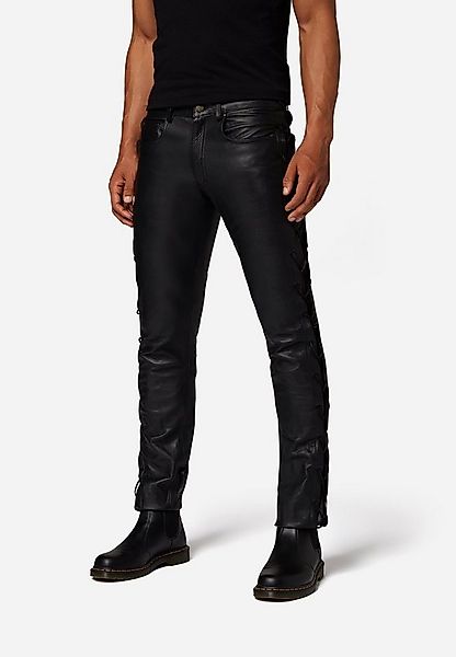 RICANO Lederhose Cow Waxy (geschnürt) Lederhose mit Schnürungen im 5-Pocket günstig online kaufen