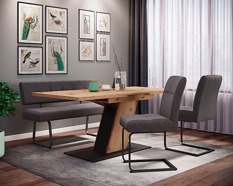 HELA Essgruppe »Luise I G Tisch Sitzbank Stühle« Set, 4 Stk. tlg. Ausziehti günstig online kaufen