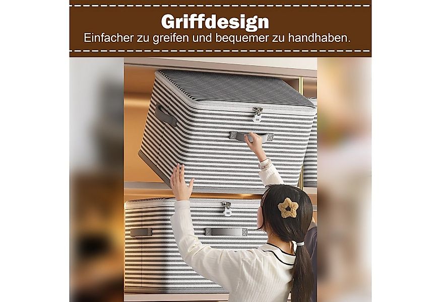 Luckice Aufbewahrungsbox 45x30x30cm Faltbare Aufbewahrungsbehälter mit Reiß günstig online kaufen