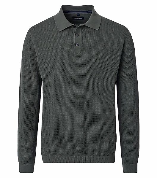 CASAMODA Langarm-Poloshirt "CASAMODA Polo-Shirt Langarm uni" günstig online kaufen