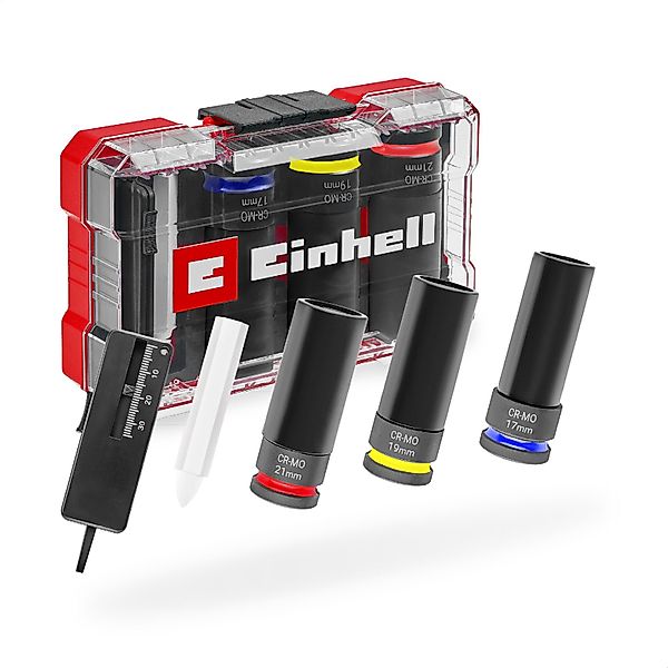 Einhell Bohrer- und Bit-Set, (3x 80-mm-Stecknüsse günstig online kaufen