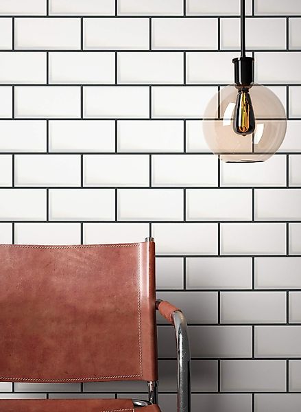 Newroom Vliestapete, Weiß Tapete Retro Fliesen günstig online kaufen