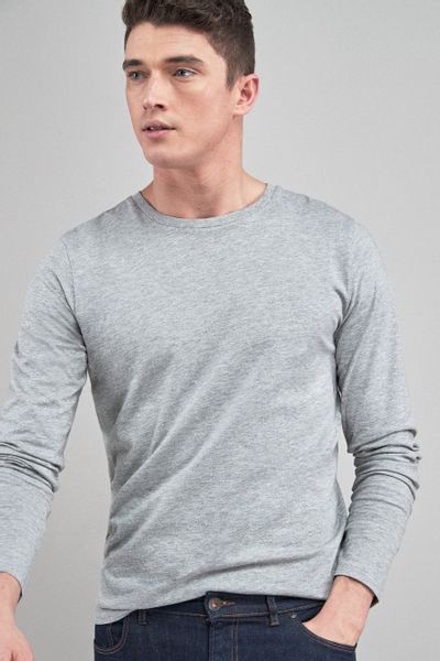 Next Langarmshirt Rundhalsshirt – Regular Fit günstig online kaufen