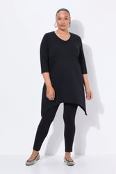 Ulla Popken Longshirt Longshirt Zipfelsaum A-Linie günstig online kaufen